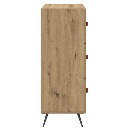 Kommode 3-Schublade Artisan-Eiche 69,5 x 34 x 90 cm