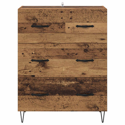 Sideboard Altholz 69,5 x 34 x 90 cm Verbundholz und Eisen
