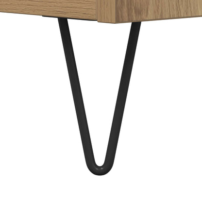 Sideboard Artisan-Eiche 69,5 x 34 x 90 cm Verbundholz und Eisen