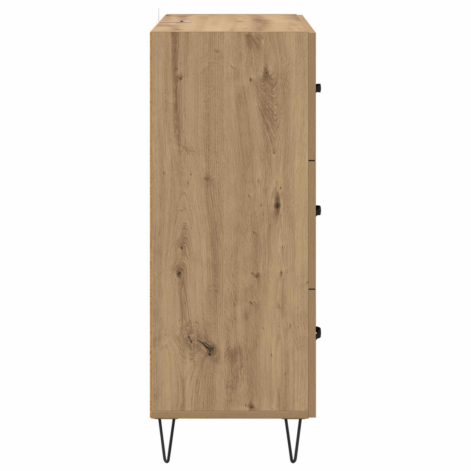Sideboard Artisan-Eiche 69,5 x 34 x 90 cm Verbundholz und Eisen