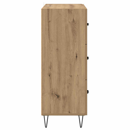 Sideboard Artisan-Eiche 69,5 x 34 x 90 cm Verbundholz und Eisen