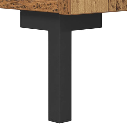 Sideboard Altholz 69,5 x 34 x 90 cm Verbundholz und Eisen