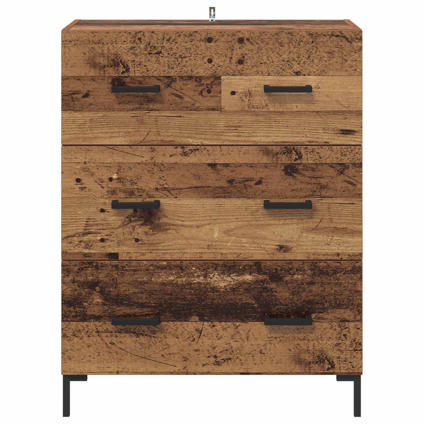 Sideboard Altholz 69,5 x 34 x 90 cm Verbundholz und Eisen