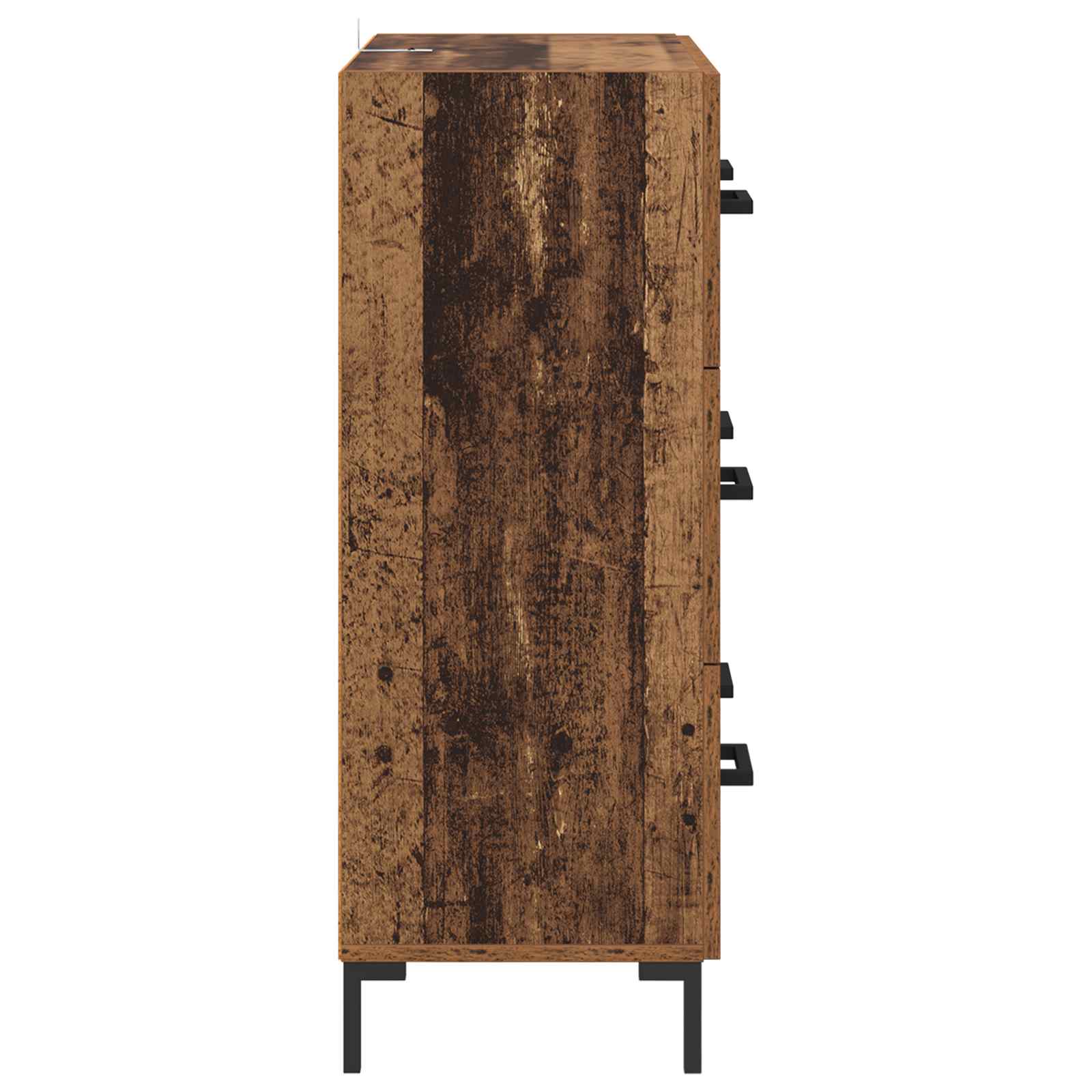 Sideboard Altholz 69,5 x 34 x 90 cm Verbundholz und Eisen