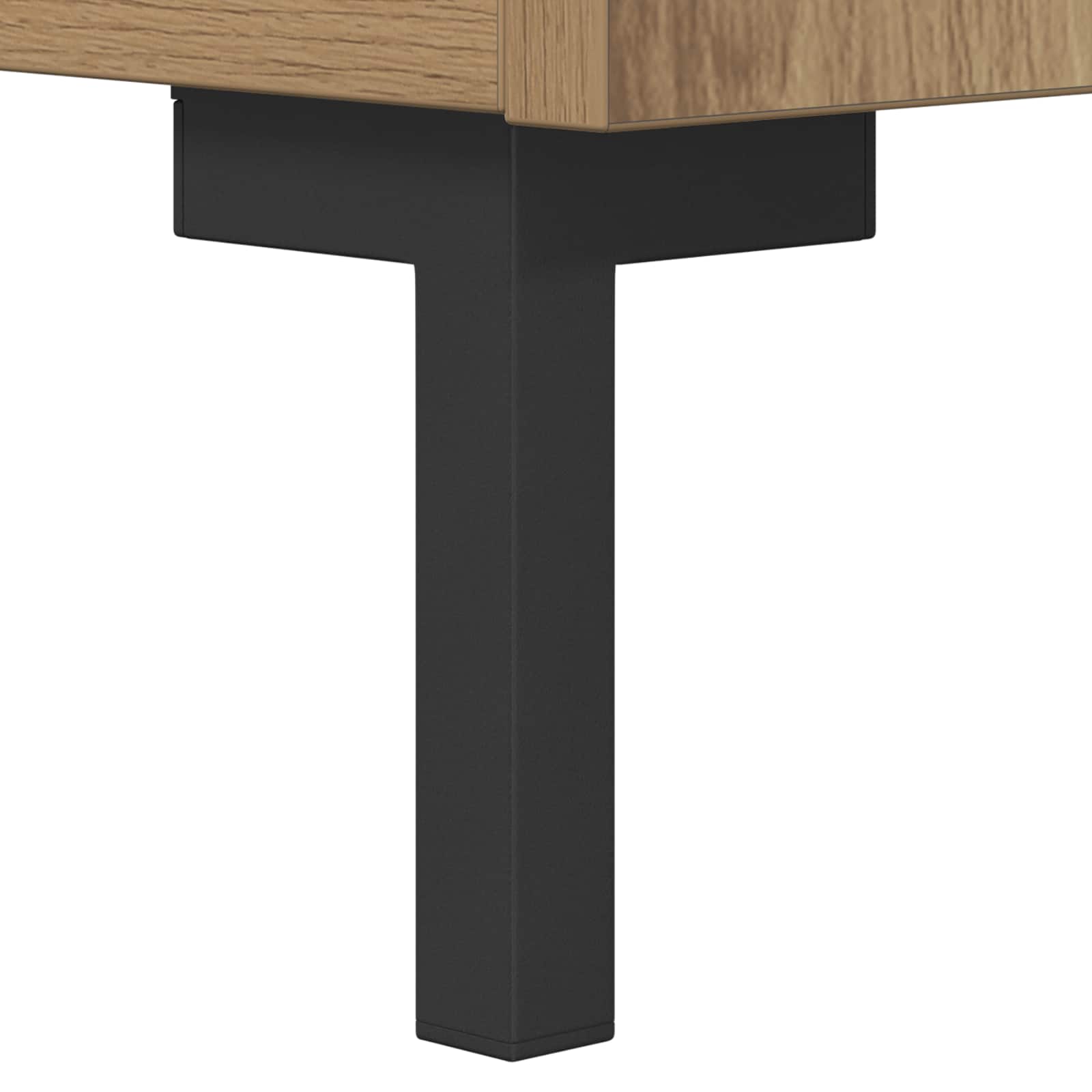 Sideboard Artisan-Eiche 69,5 x 34 x 90 cm Verbundholz und Eisen