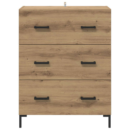 Sideboard Artisan-Eiche 69,5 x 34 x 90 cm Verbundholz und Eisen