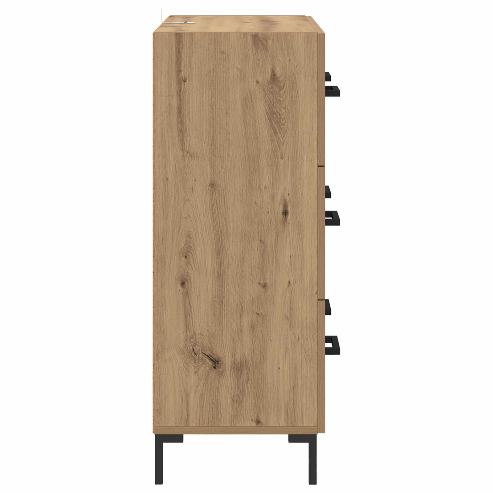 Sideboard Artisan-Eiche 69,5 x 34 x 90 cm Verbundholz und Eisen