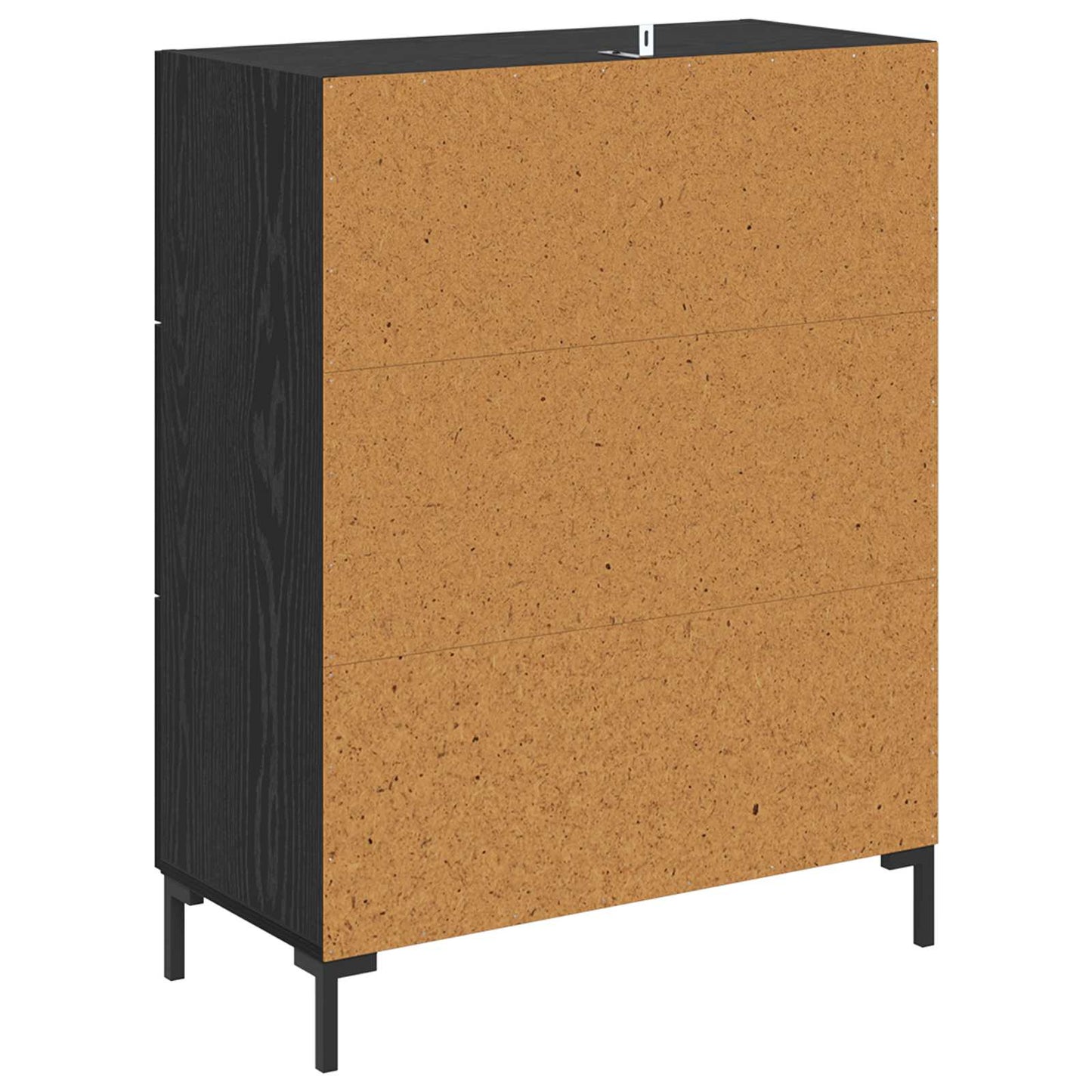 Sideboard Schwarz Eichen-Optik 69,5 x 34 x 90 cm
