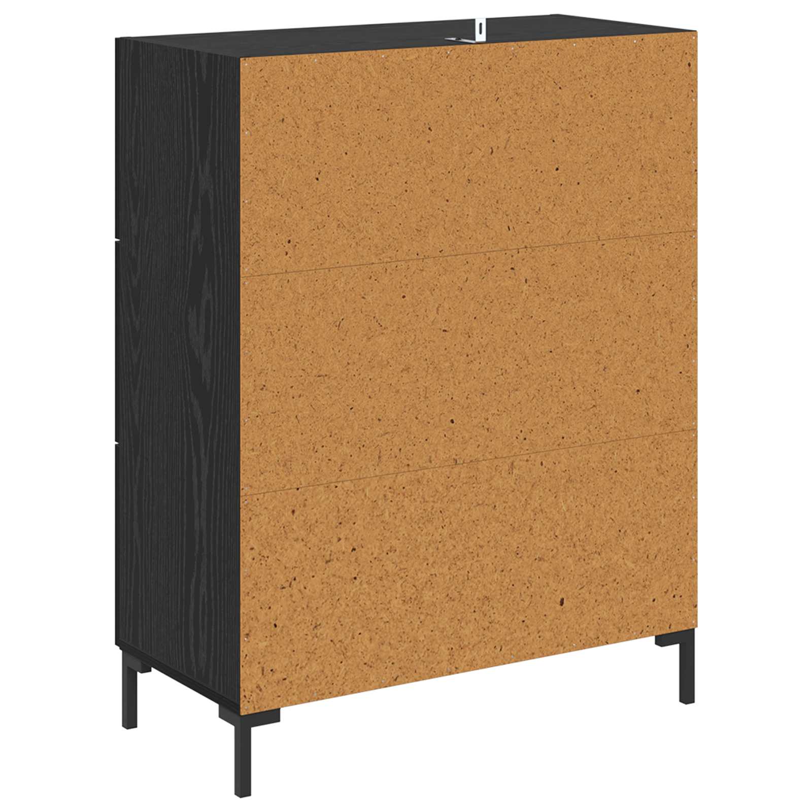 Sideboard Schwarz Eichen-Optik 69,5 x 34 x 90 cm