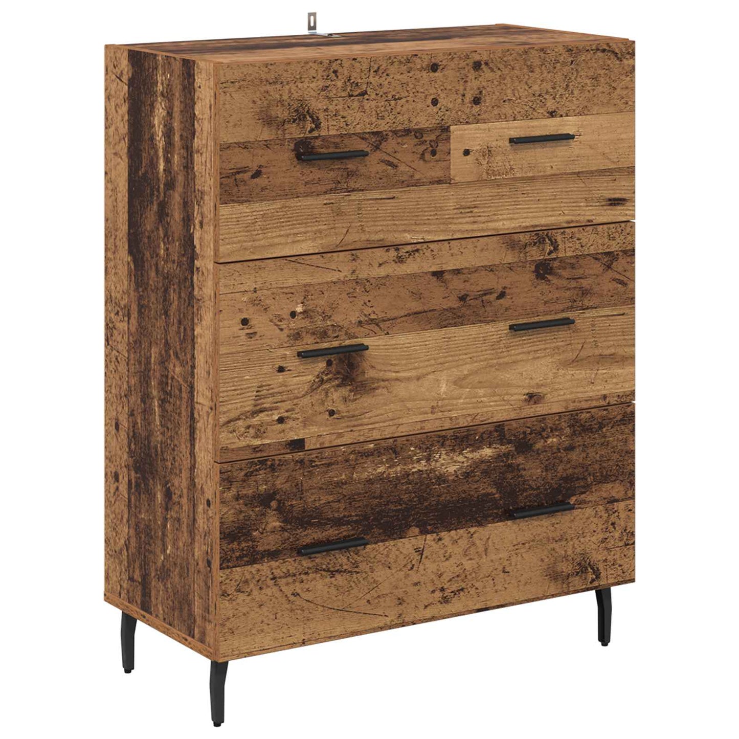 Sideboard Altholz 69,5 x 34 x 90 cm Verbundholz und Eisen