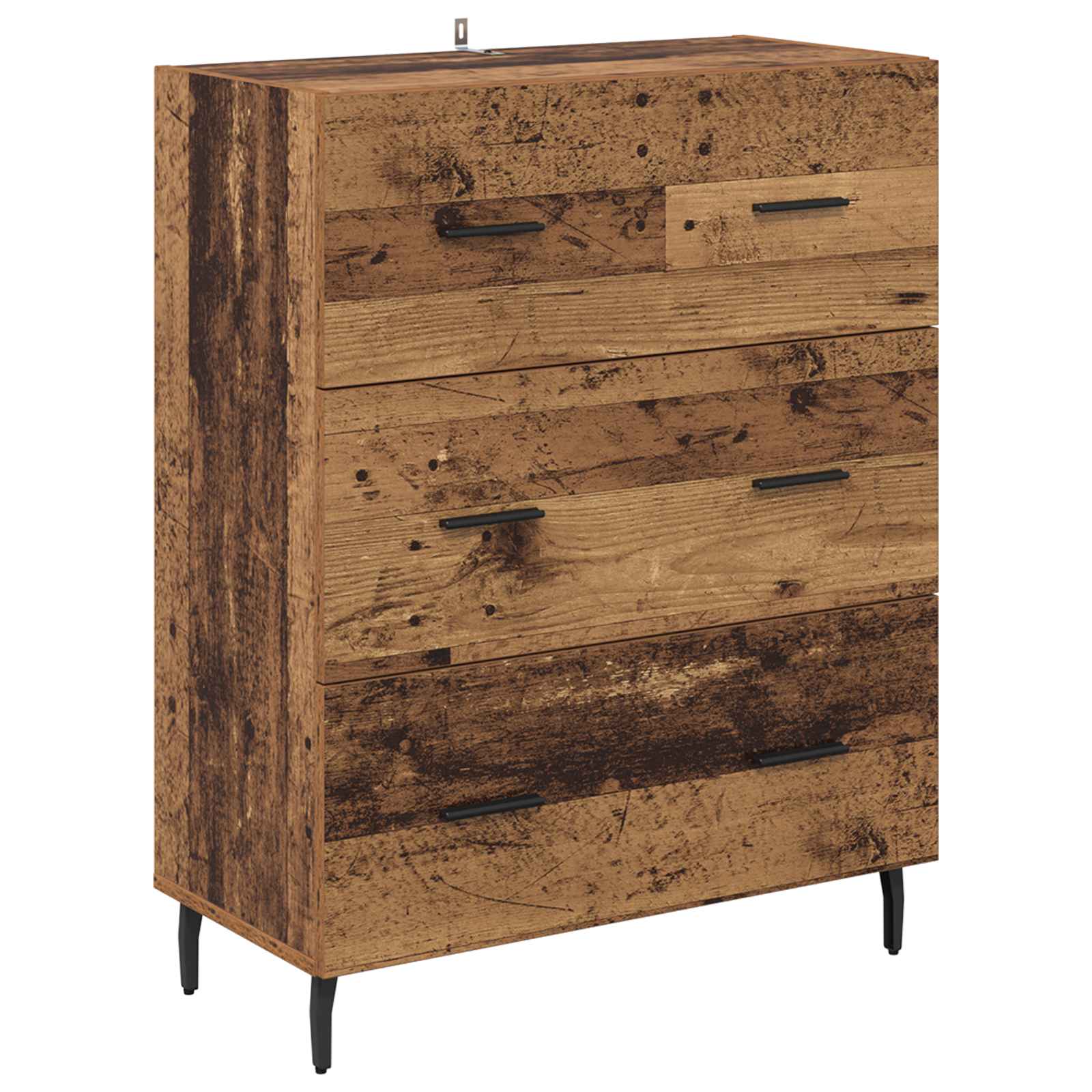 Sideboard Altholz 69,5 x 34 x 90 cm Verbundholz und Eisen