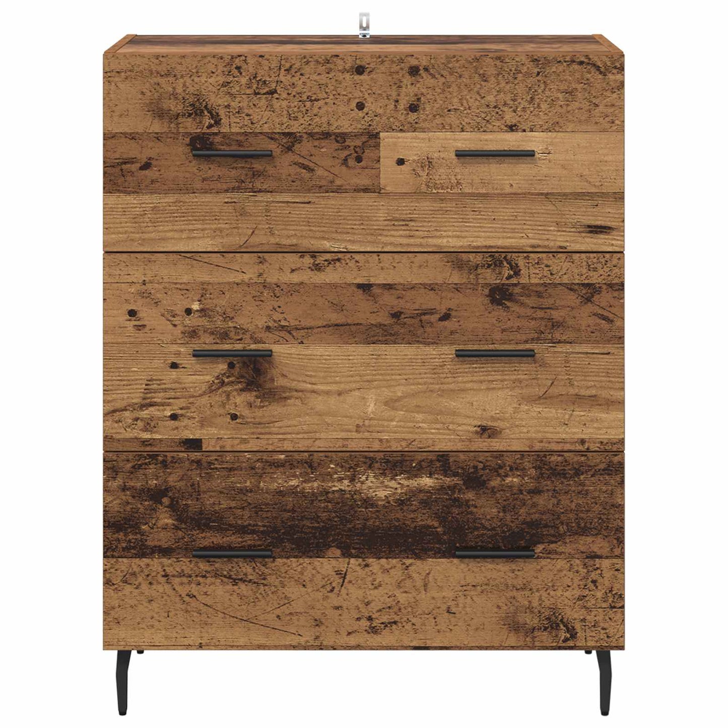 Sideboard Altholz 69,5 x 34 x 90 cm Verbundholz und Eisen