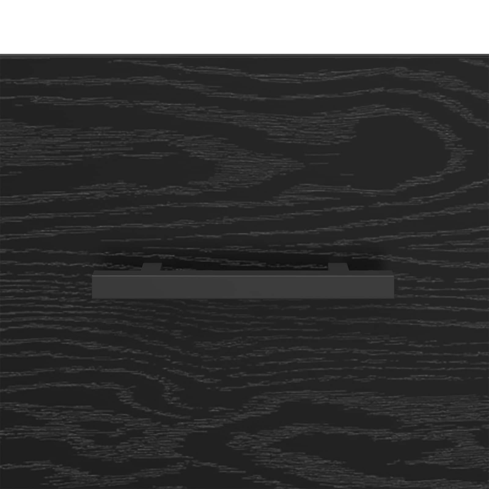Sideboard Schwarz Eichen-Optik 69,5 x 34 x 90 cm