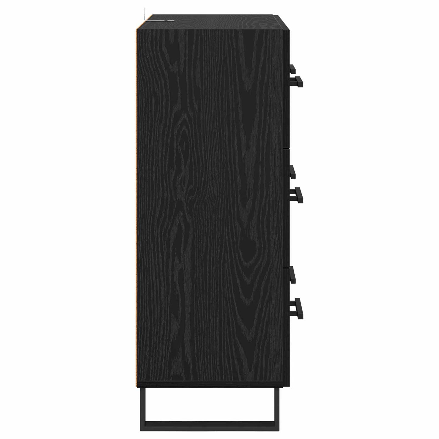 Sideboard Schwarz Eichen-Optik 69,5 x 34 x 90 cm