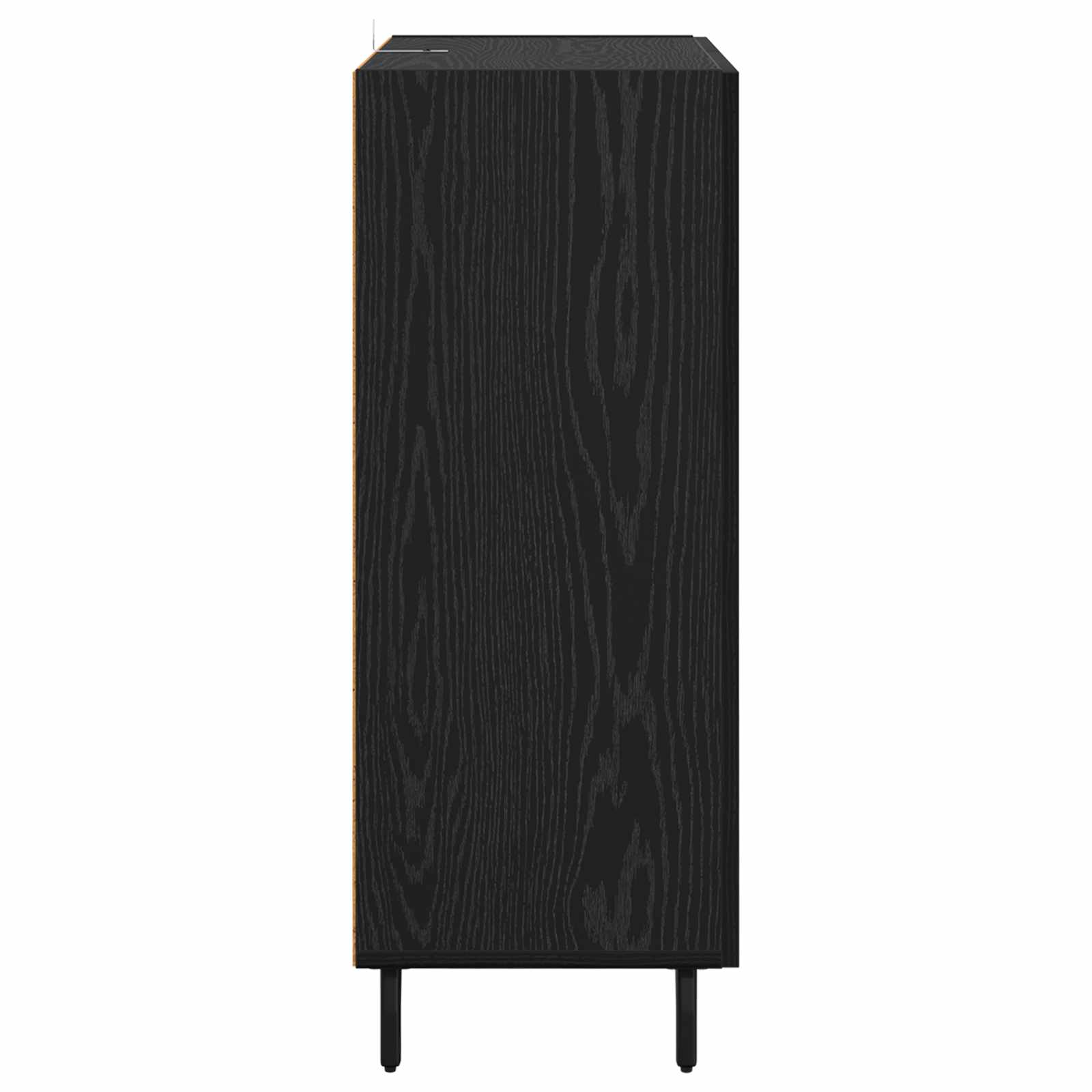 Sideboard mit Schubladen Schwarz Eichen-Optik 69,5 x 34 x 90 cm