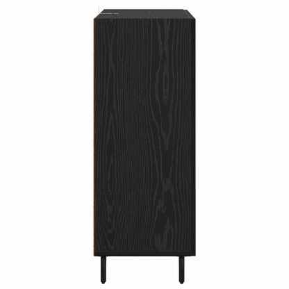 Sideboard mit Schubladen Schwarz Eichen-Optik 69,5 x 34 x 90 cm