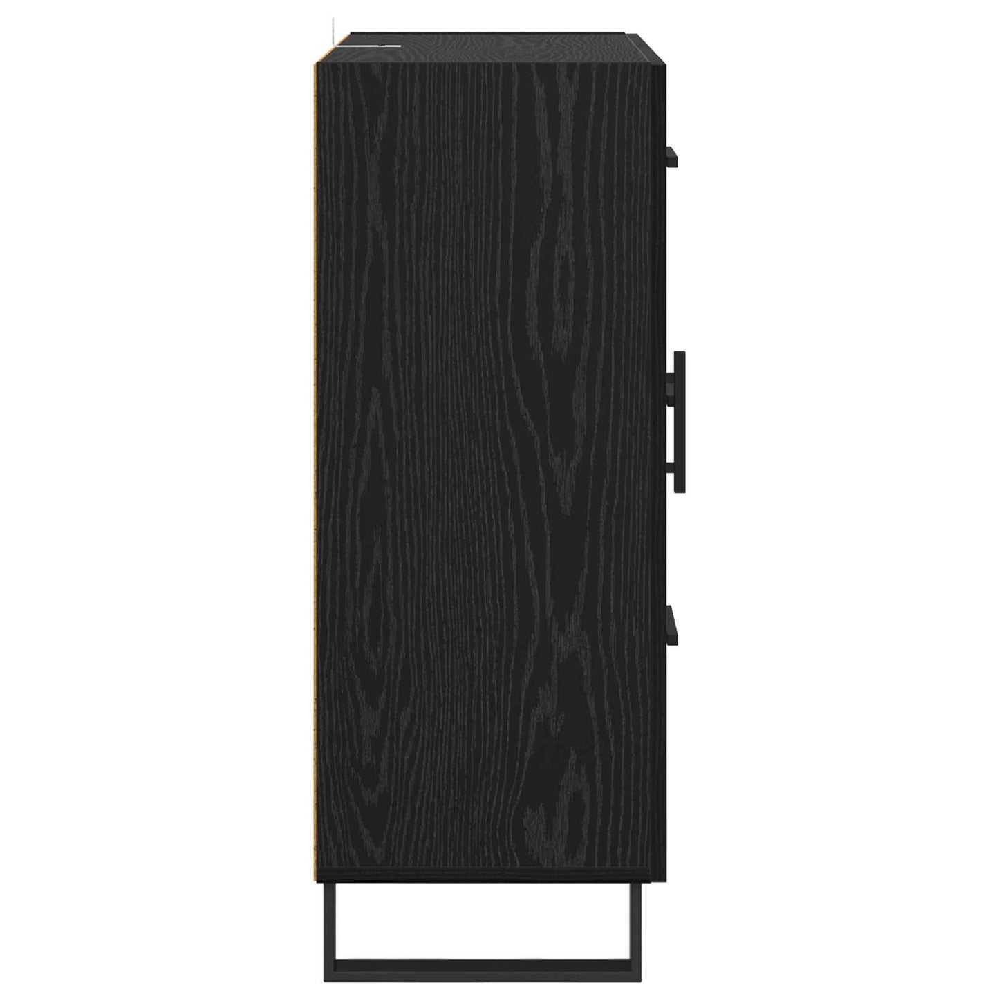 Sideboard mit Schubladen Schwarz Eichen-Optik 69,5 x 34 x 90 cm