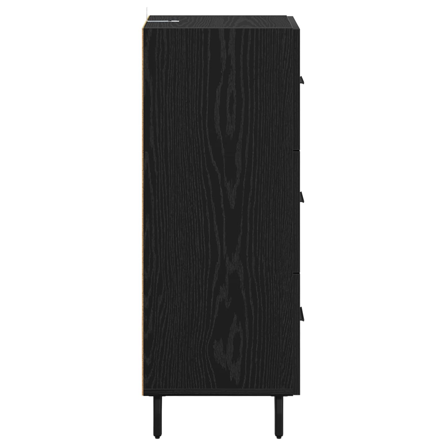Sideboard Schwarz Eichen-Optik 34 x 34,5 x 90 cm Holzwerkstoff