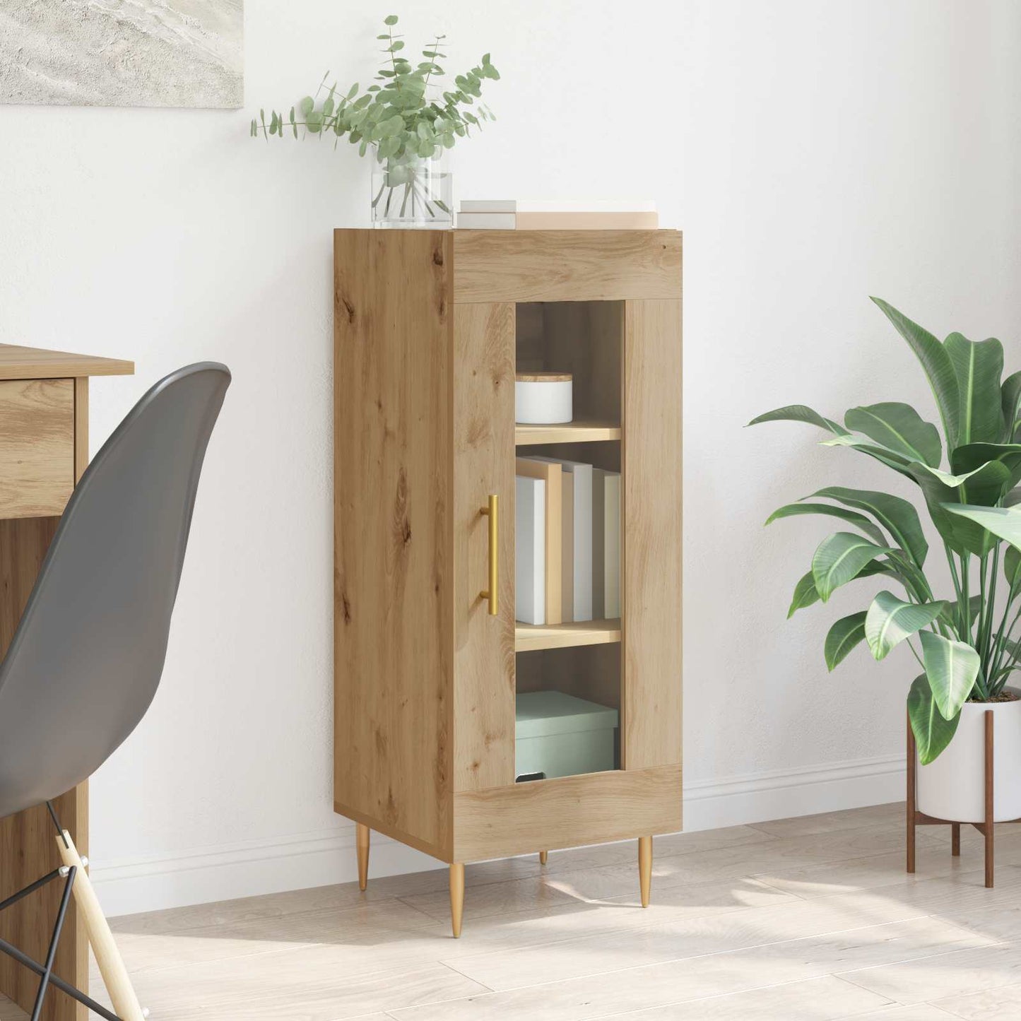 Sideboard Artisan-Eiche 34 x 34,5 x 90 cm Holzwerkstoff