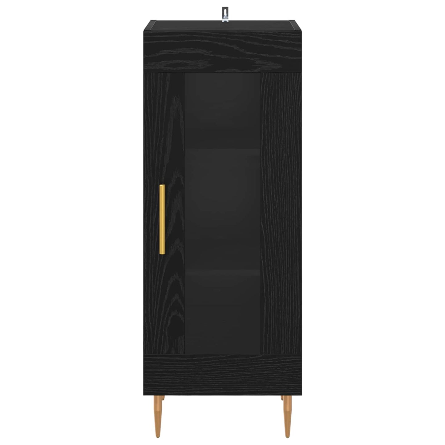 Sideboard Schwarz Eichen-Optik 34 x 34,5 x 90 cm Holzwerkstoff