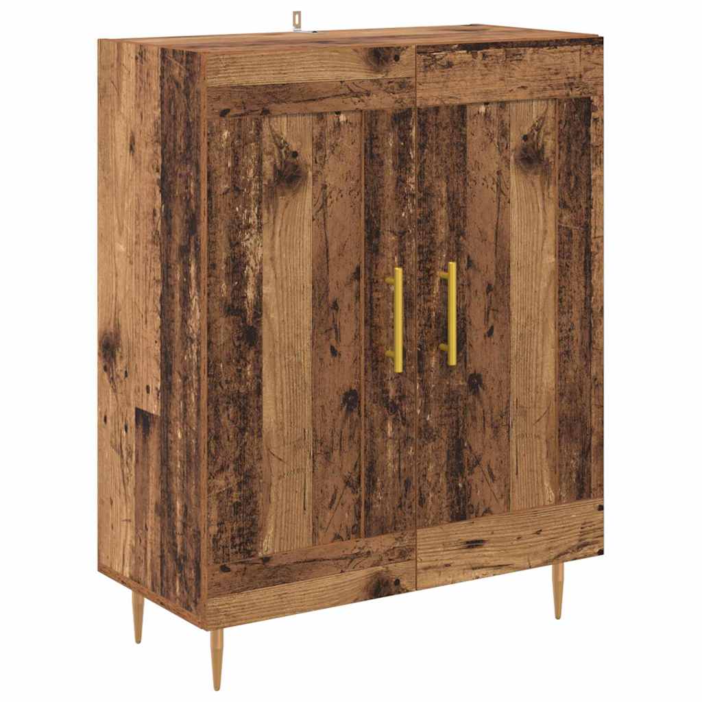 Sideboard Altholz 69,5 x 34 x 90 cm Verbundholz und Eisen
