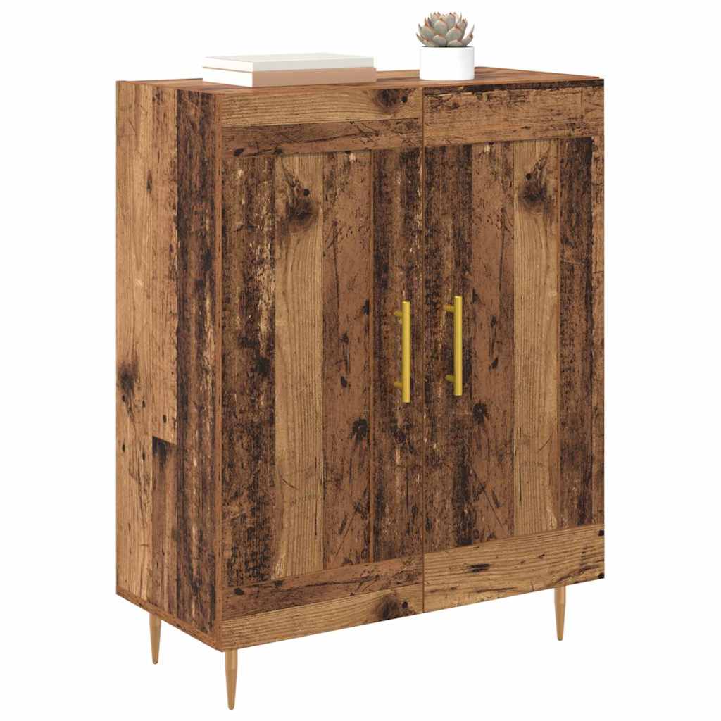 Sideboard Altholz 69,5 x 34 x 90 cm Verbundholz und Eisen
