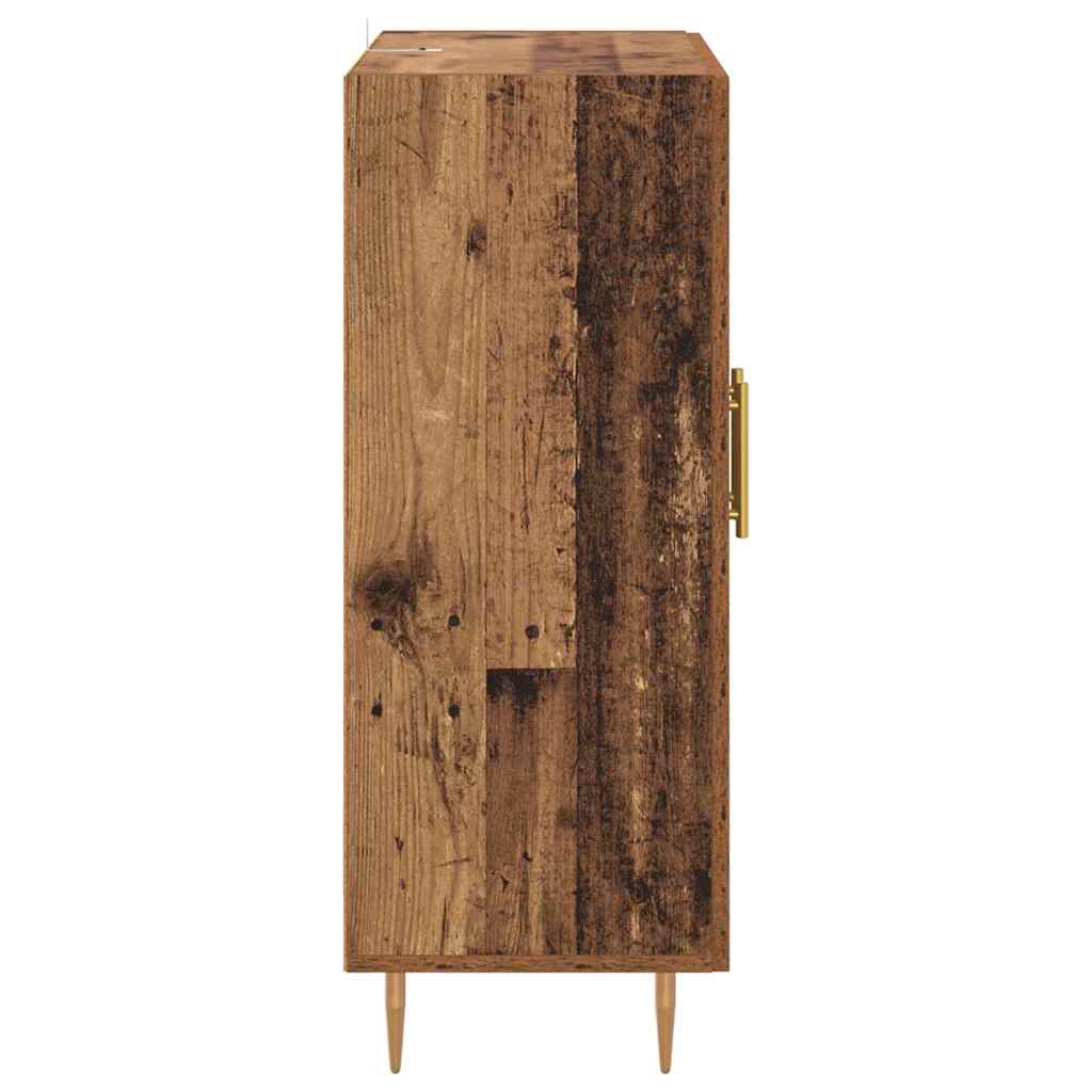 Sideboard Altholz 69,5 x 34 x 90 cm Verbundholz und Eisen
