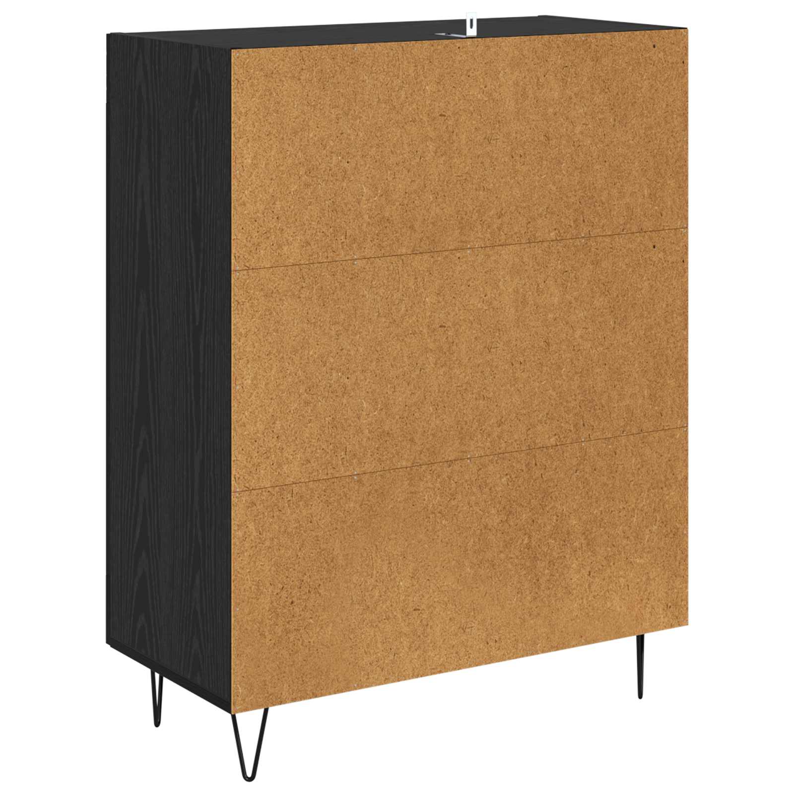 Sideboard Schwarz Eichen-Optik 69,5 x 34 x 90 cm