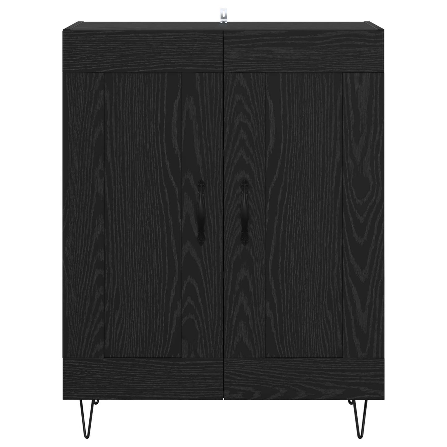 Sideboard Schwarz Eichen-Optik 69,5 x 34 x 90 cm