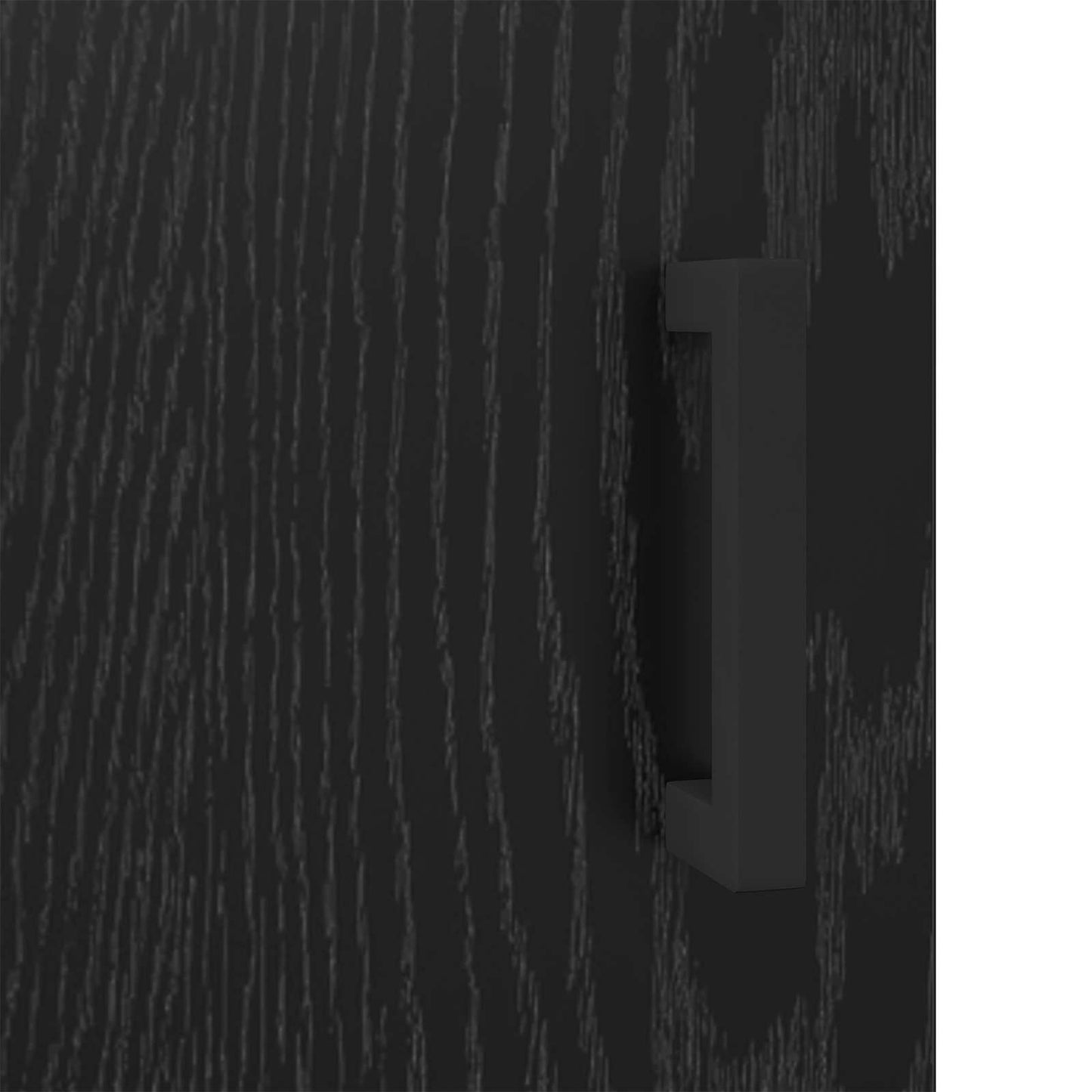 Sideboard Schwarz Eichen-Optik 69,5 x 34 x 90 cm