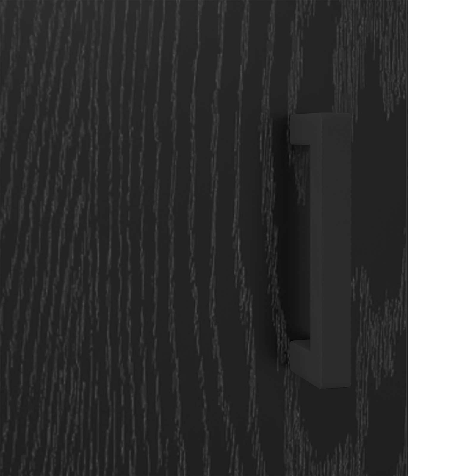 Sideboard Schwarz Eichen-Optik 69,5 x 34 x 90 cm