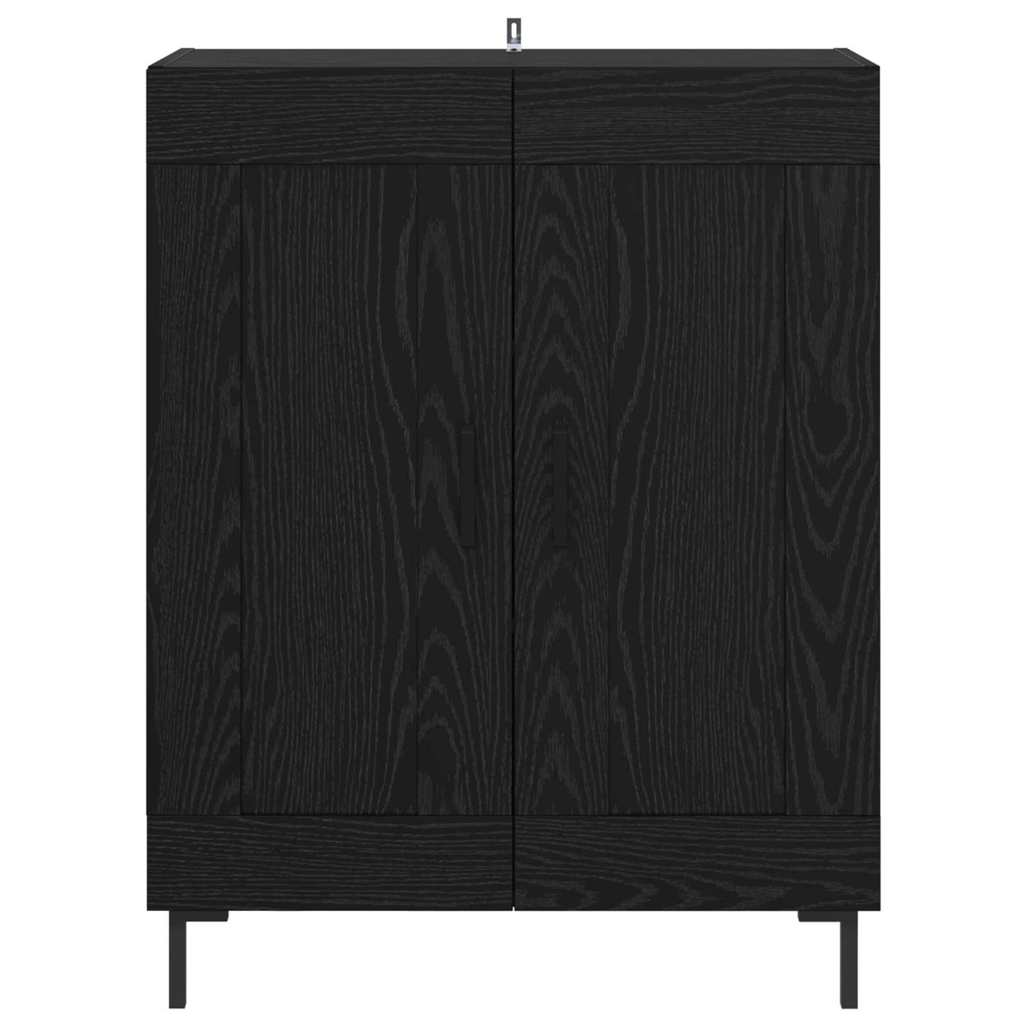 Sideboard Schwarz Eichen-Optik 69,5 x 34 x 90 cm