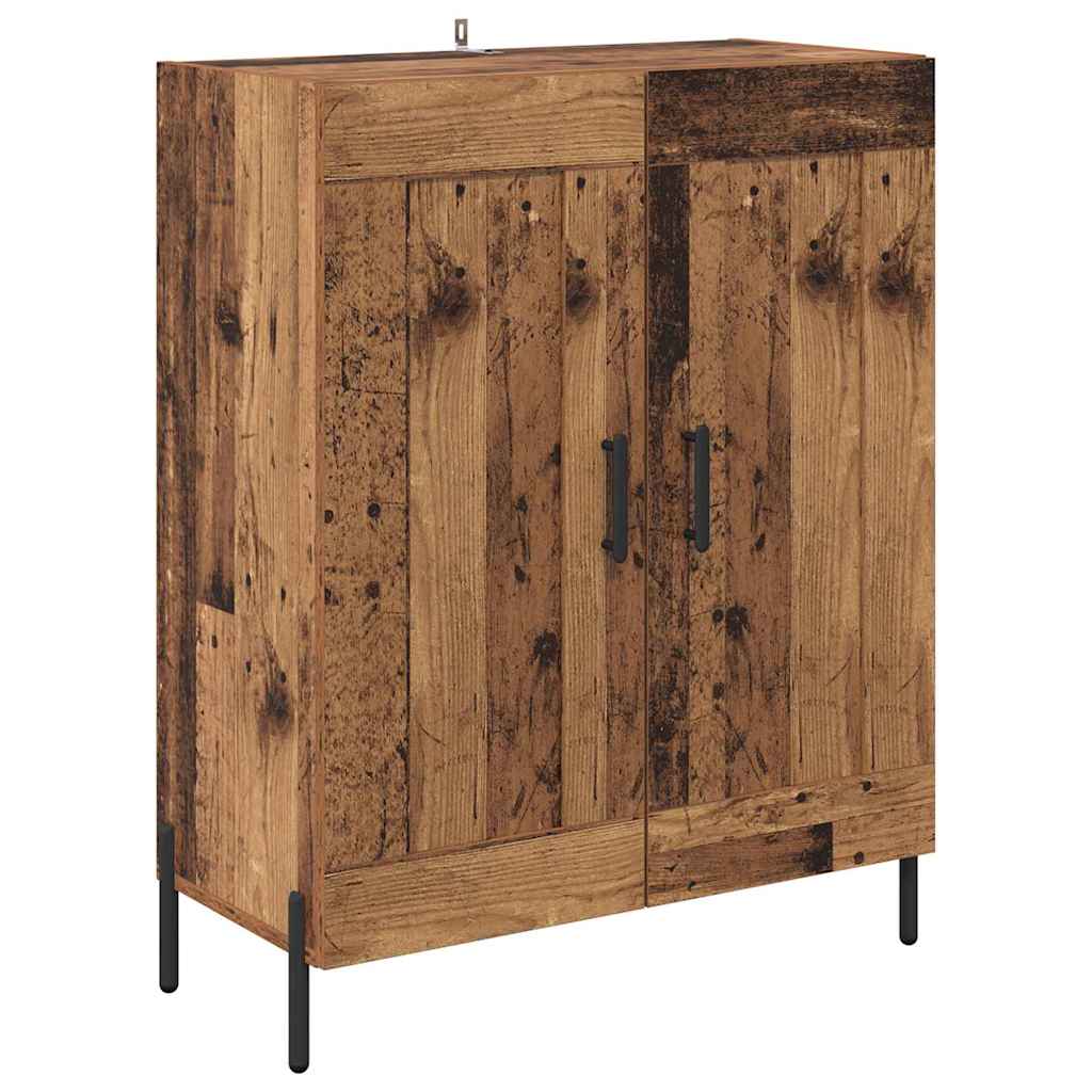 Sideboard Altholz 69,5 x 34 x 90 cm Verbundholz und Eisen