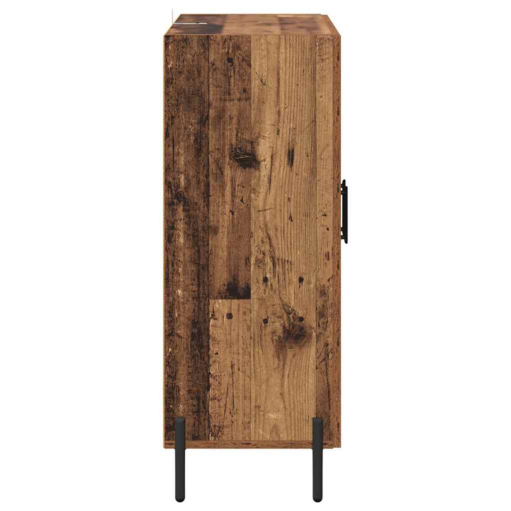 Sideboard Altholz 69,5 x 34 x 90 cm Verbundholz und Eisen