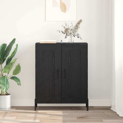Sideboard Schwarz Eichen-Optik 69,5 x 34 x 90 cm