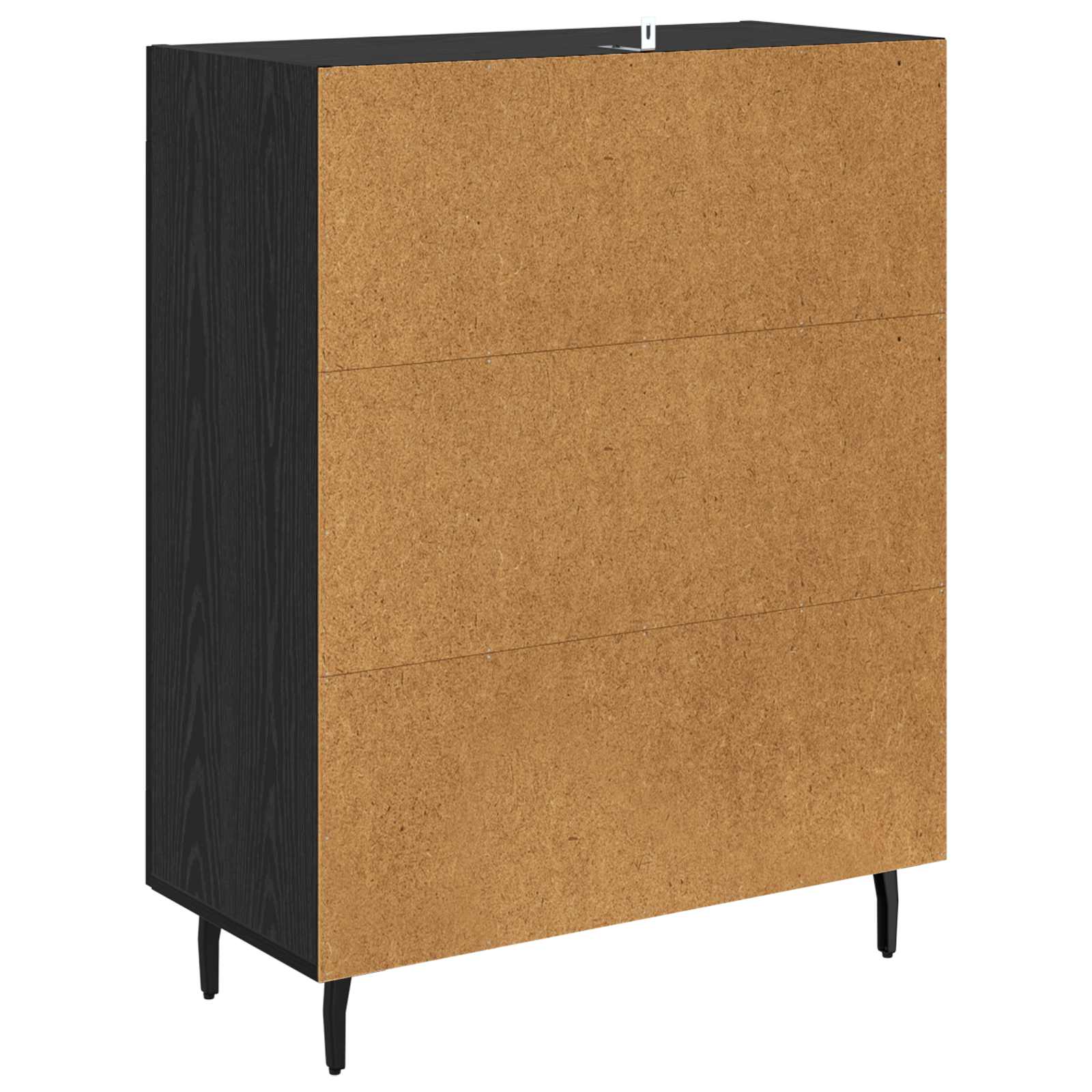 Sideboard Schwarz Eichen-Optik 69,5 x 34 x 90 cm