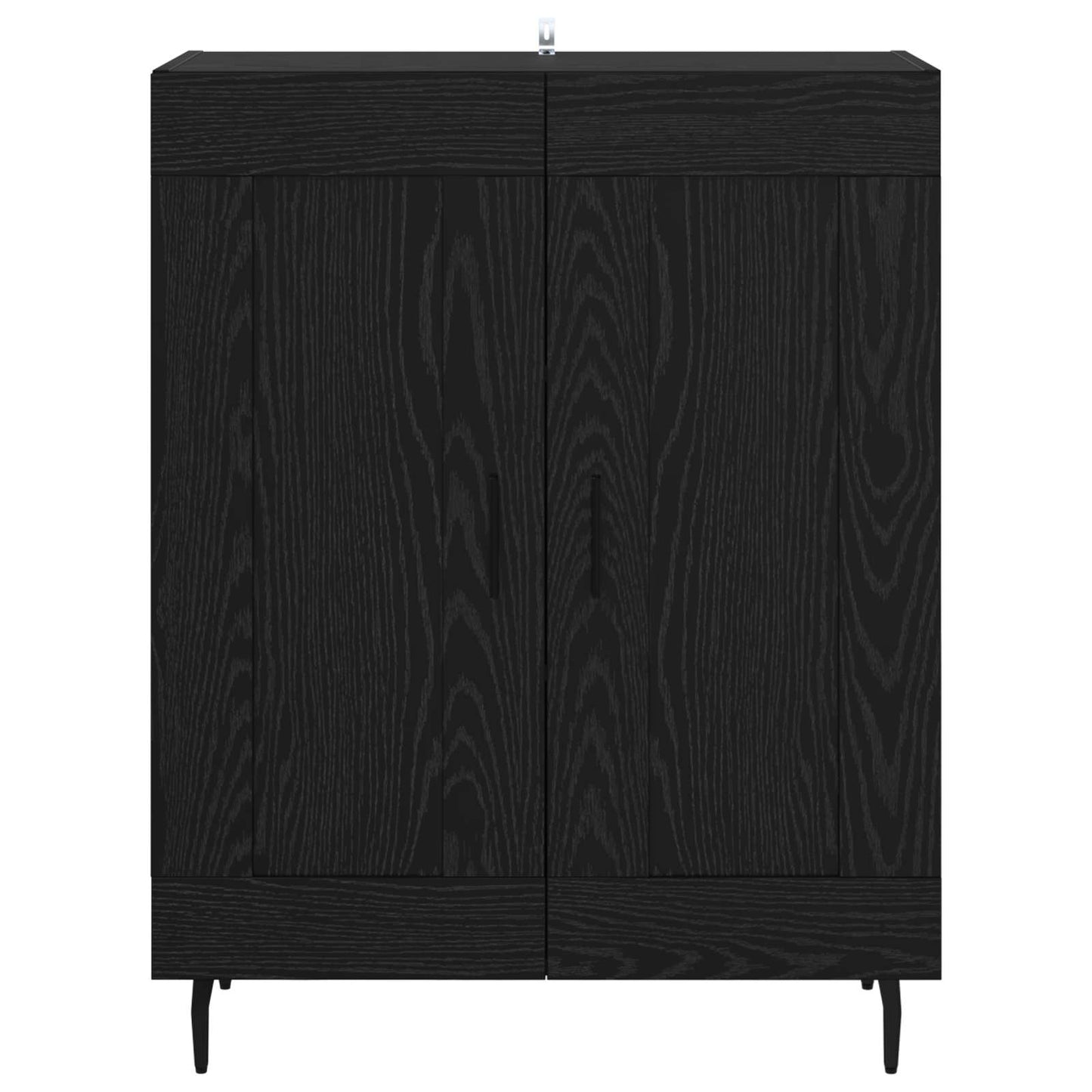 Sideboard Schwarz Eichen-Optik 69,5 x 34 x 90 cm
