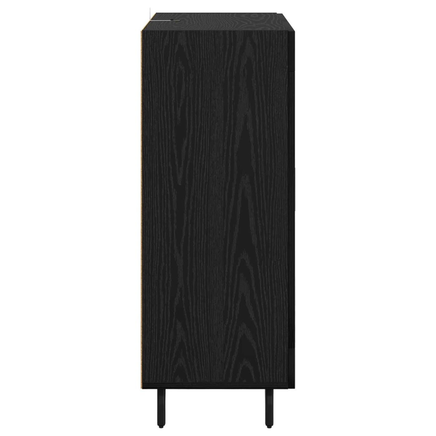 Sideboard Schwarz Eichen-Optik 69,5 x 34 x 90 cm