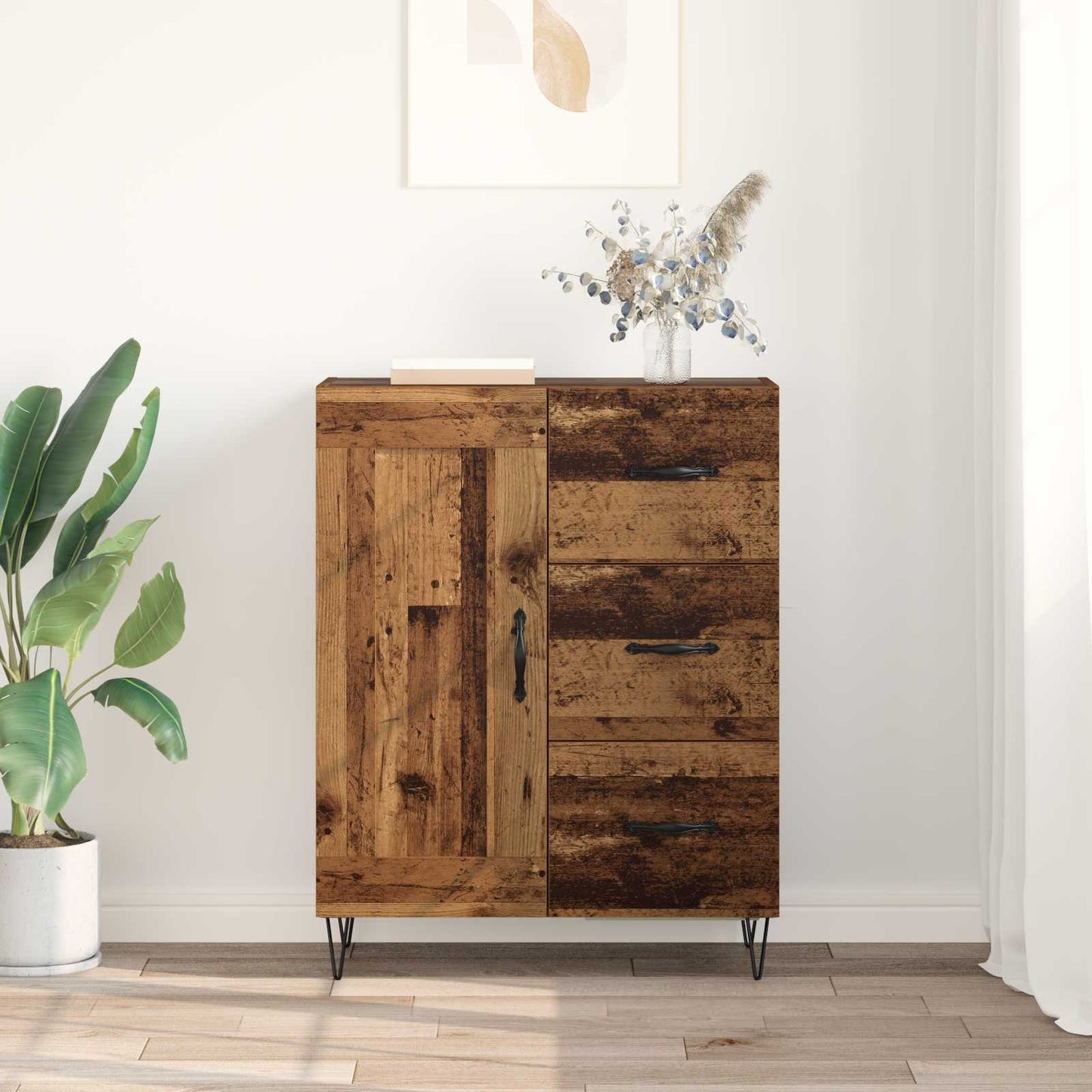 Sideboard Altholz 69,5 x 34 x 90 cm Holzwerkstoff