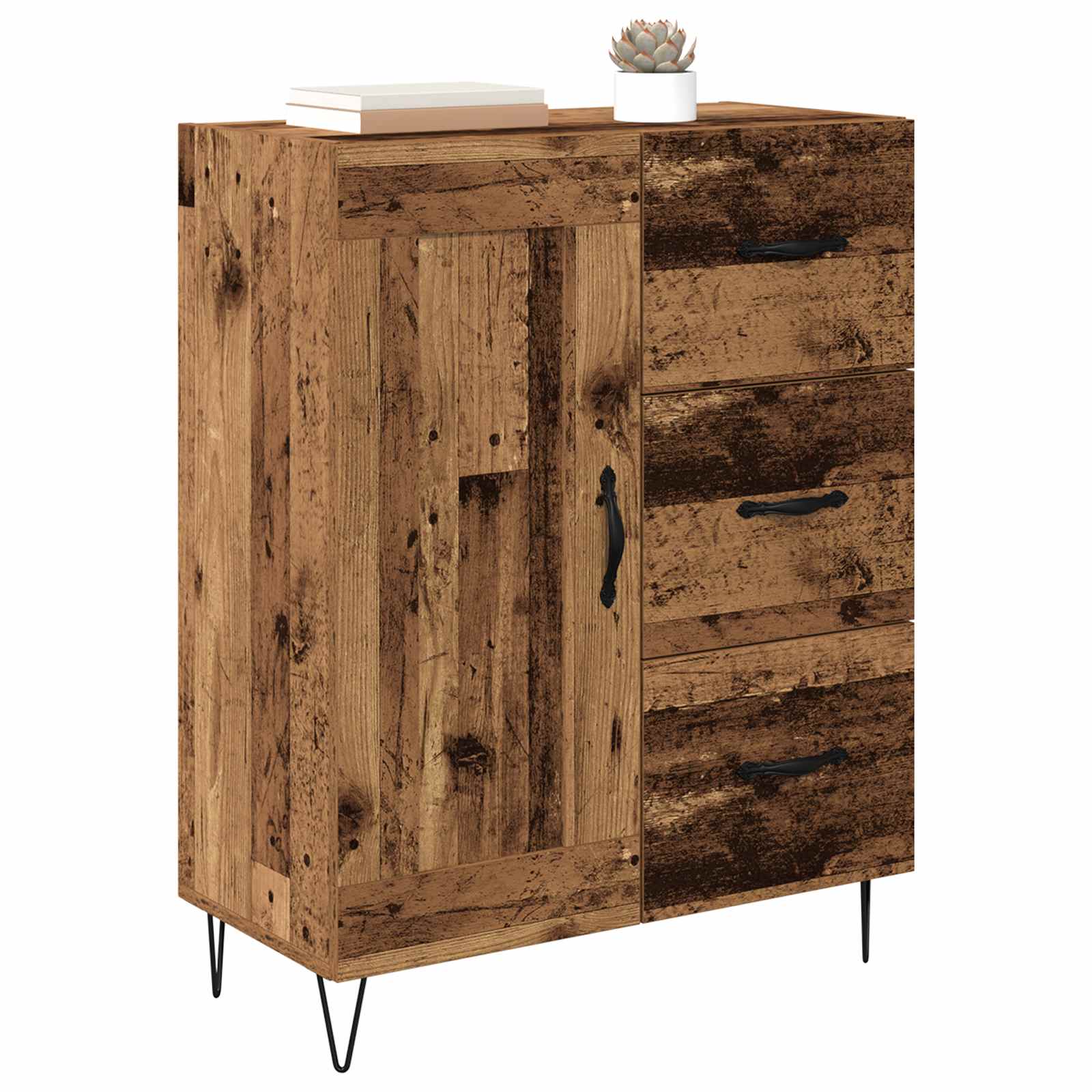 Sideboard Altholz 69,5 x 34 x 90 cm Holzwerkstoff