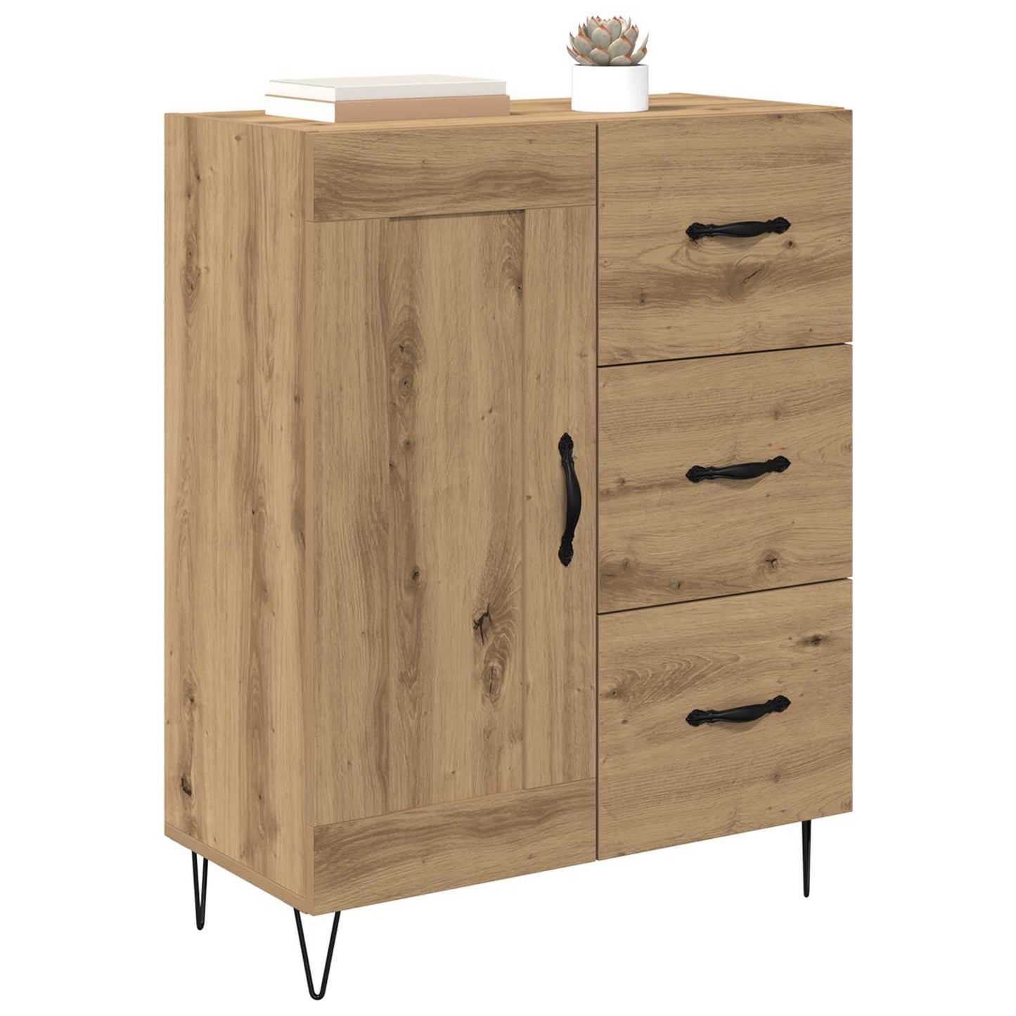 Sideboard Artisan-Eiche 69,5 x 34 x 90 cm Holzwerkstoff