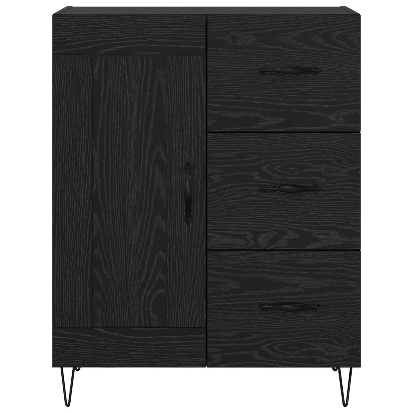 Sideboard Schwarze Eiche 69,5 x 34 x 90 cm Holzwerkstoff
