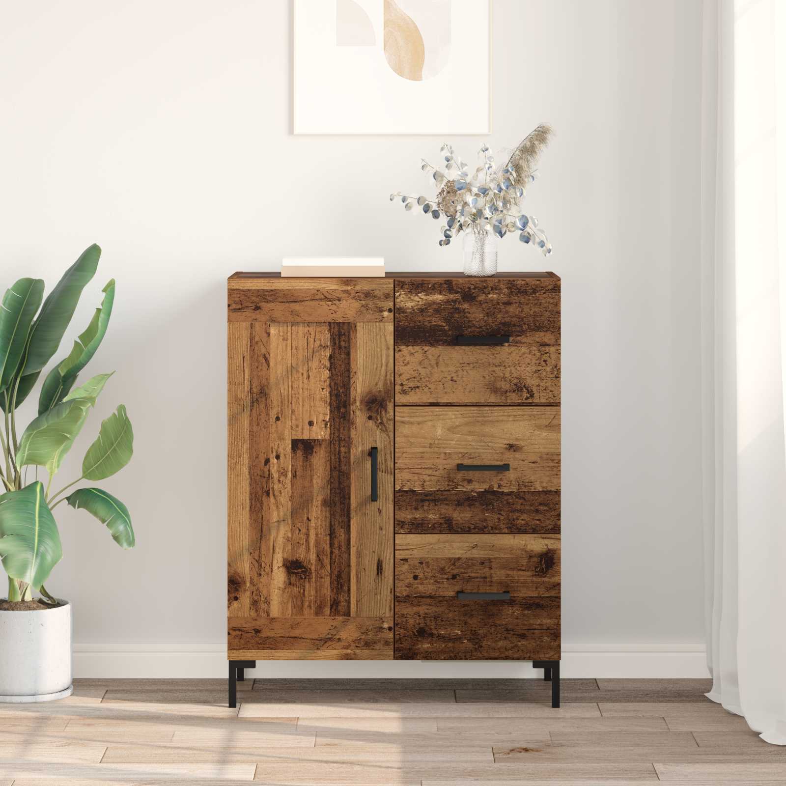 Sideboard Altholz 69.5 x 34 x 90 cm Holzwerkstoff