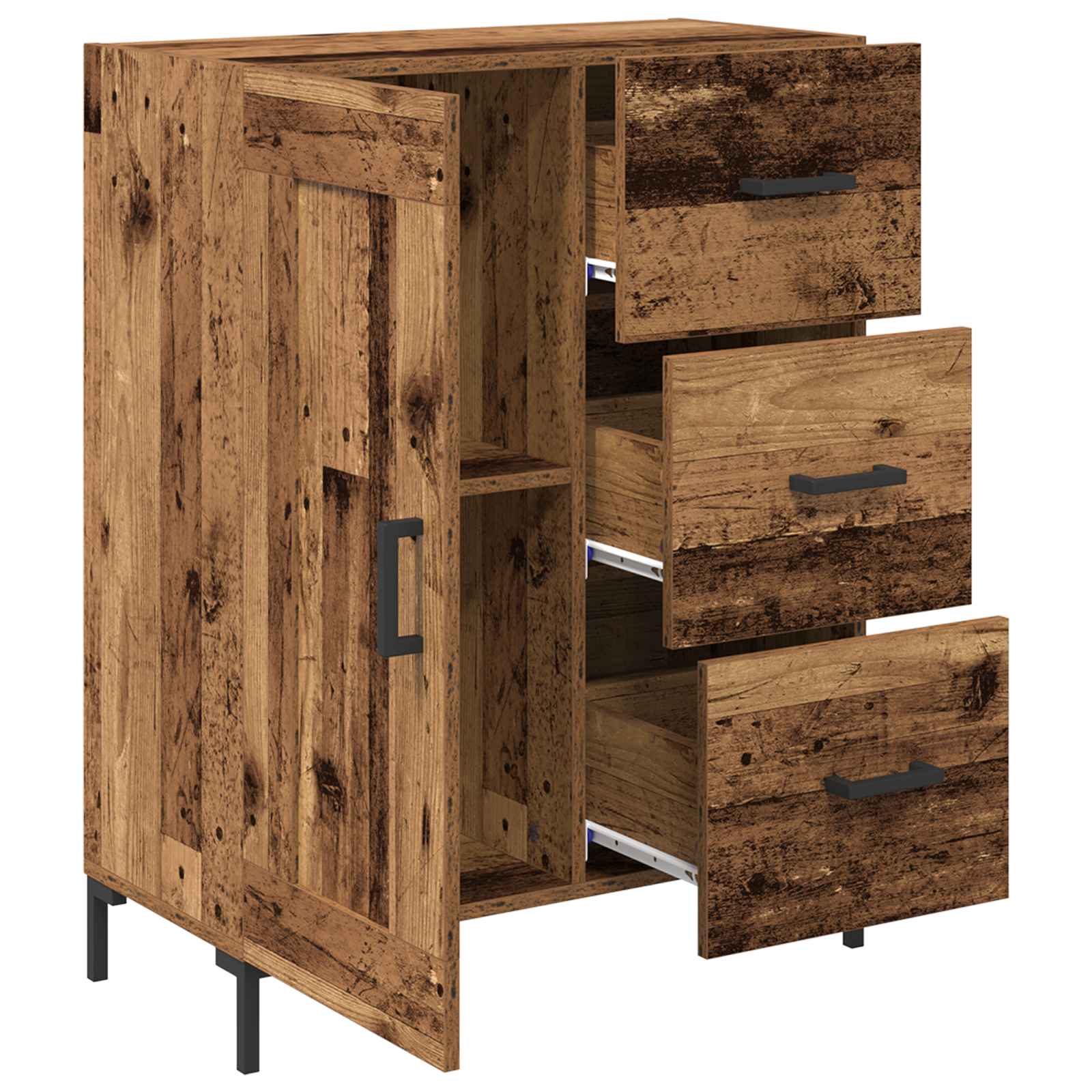 Sideboard Altholz 69.5 x 34 x 90 cm Holzwerkstoff