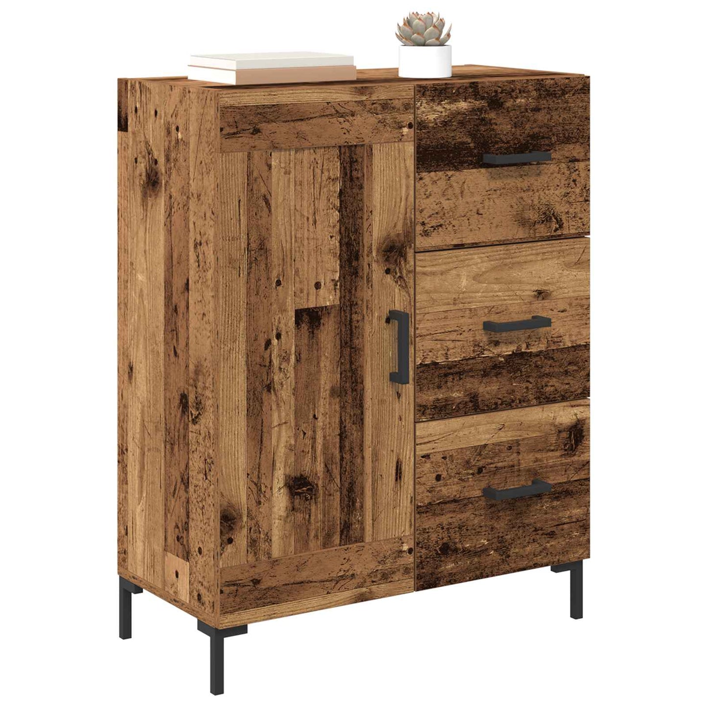 Sideboard Altholz 69.5 x 34 x 90 cm Holzwerkstoff