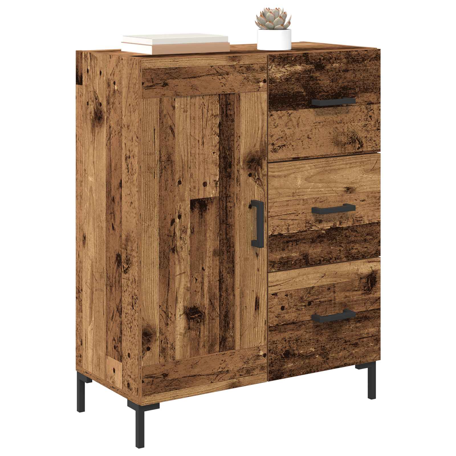 Sideboard Altholz 69.5 x 34 x 90 cm Holzwerkstoff