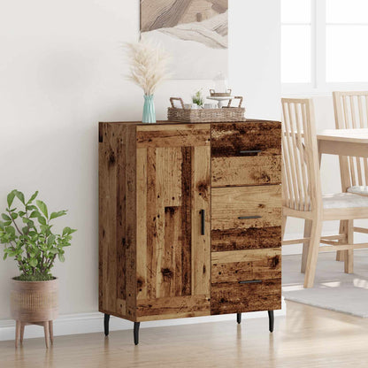 Sideboard Altholz 69,5 x 34 x 90 cm Verbundholz und Eisen
