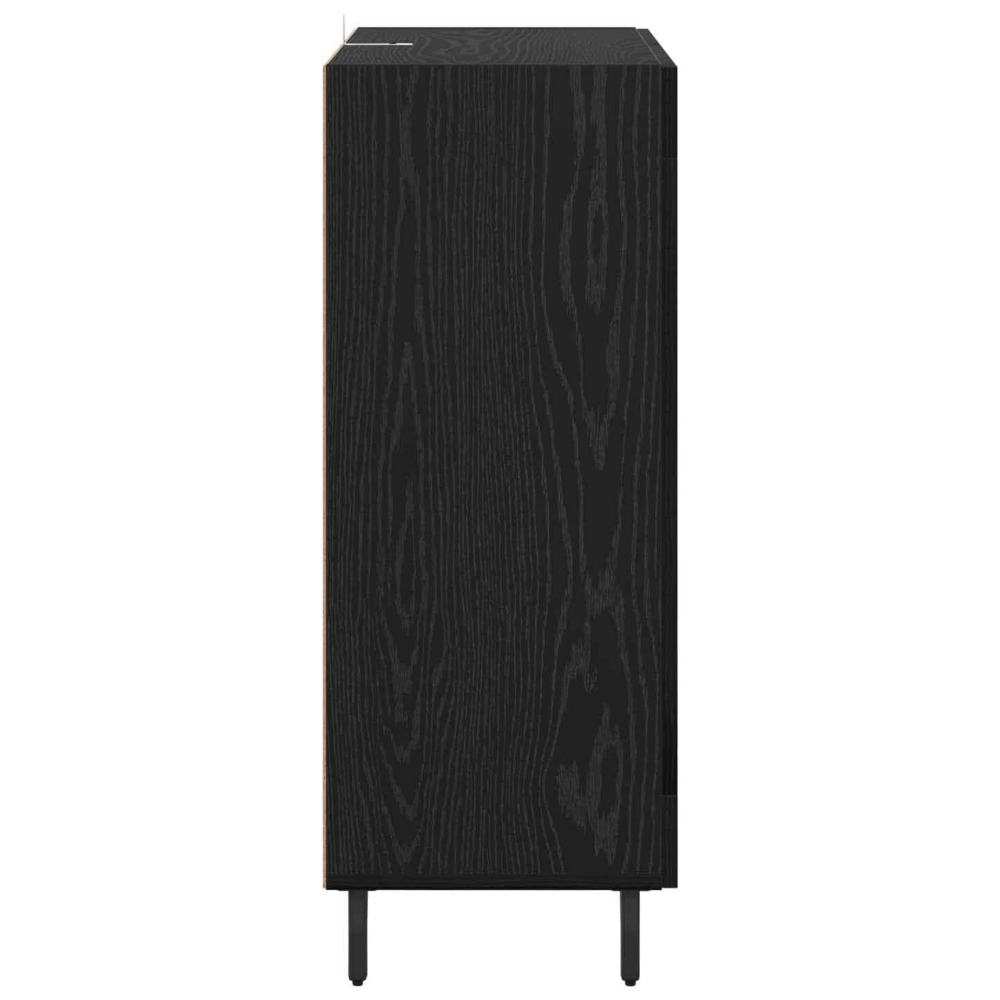 Sideboard mit Schubladen Schwarz Eichen-Optik 69,5 x 34 x 90 cm