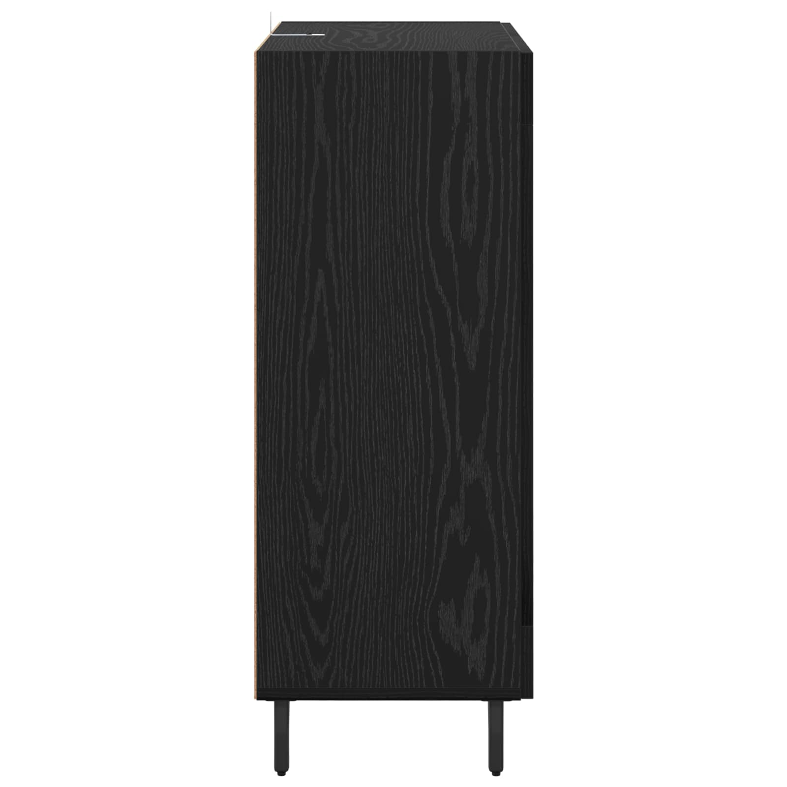 Sideboard mit Schubladen Schwarz Eichen-Optik 69,5 x 34 x 90 cm