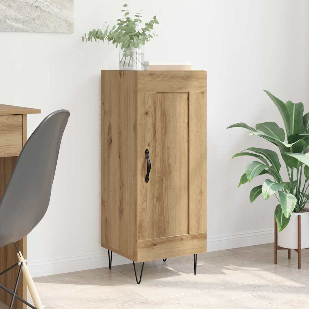Sideboard Artisan-Eiche 34,5 x 34 x 90 cm Verbundholz und Eisen